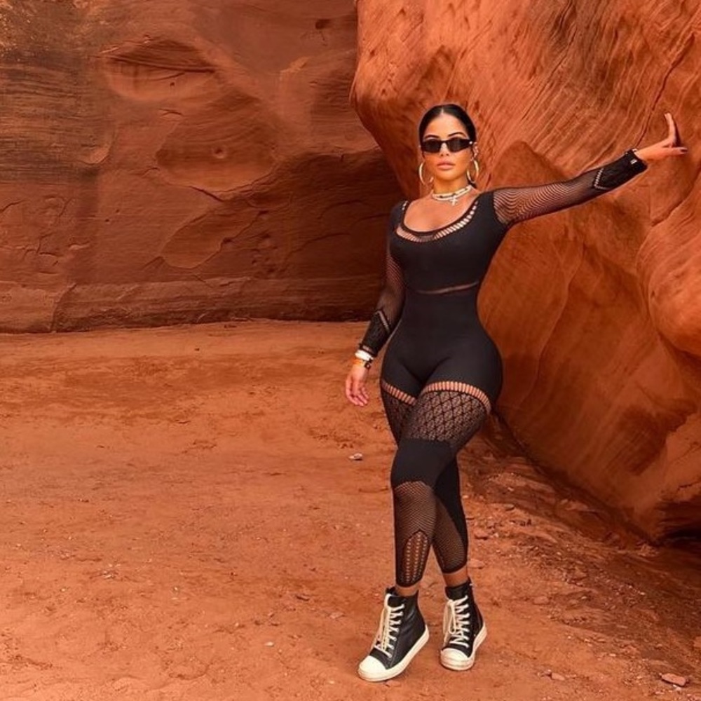 Black Long Sleeve Jumpsuit - Picture 6 of 6